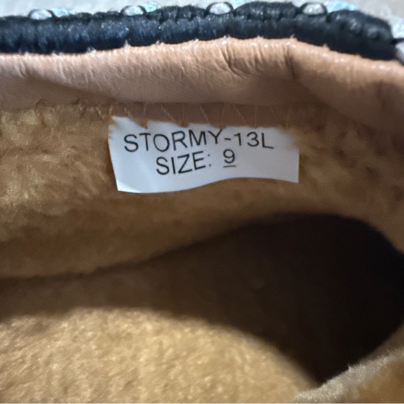 Mudd Tasman Platform chunky faux suede Tan Slippers shoes Size 9 cozycore preppy - Picture 4 of 8